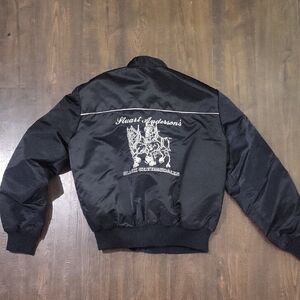 Vintage Stuart Anderson's Black Clydesdales Black Bomber Jacket